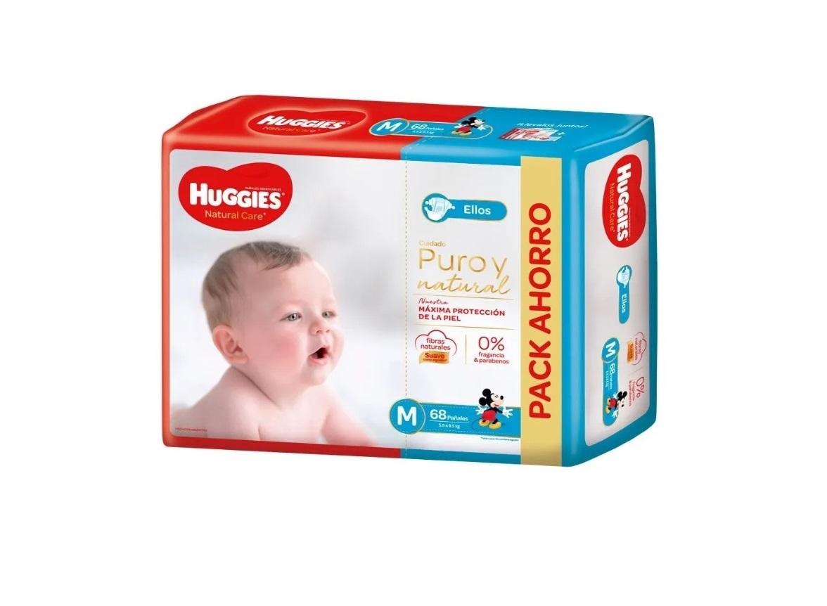 HUGGIES NATURAL CARE ELLOS HIGH M (x68)