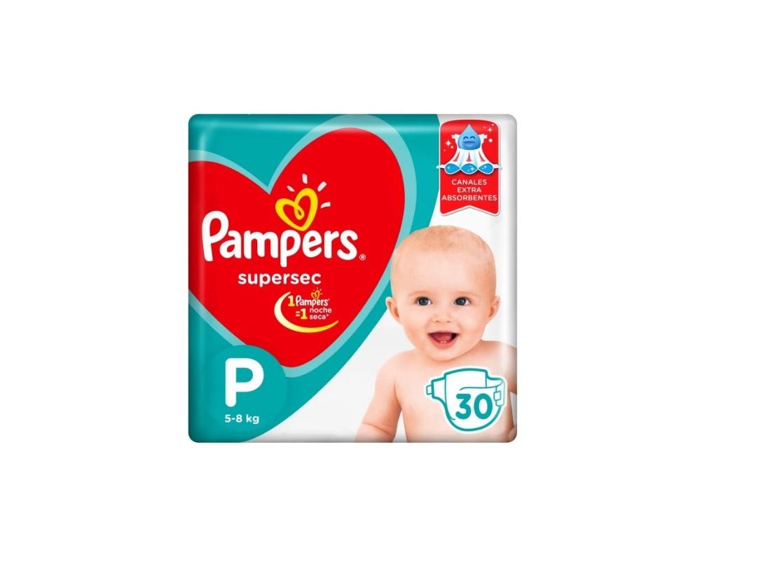 PAMPERS SUPERSEC CANAL EXTRA ABSORBENTE P (x30)