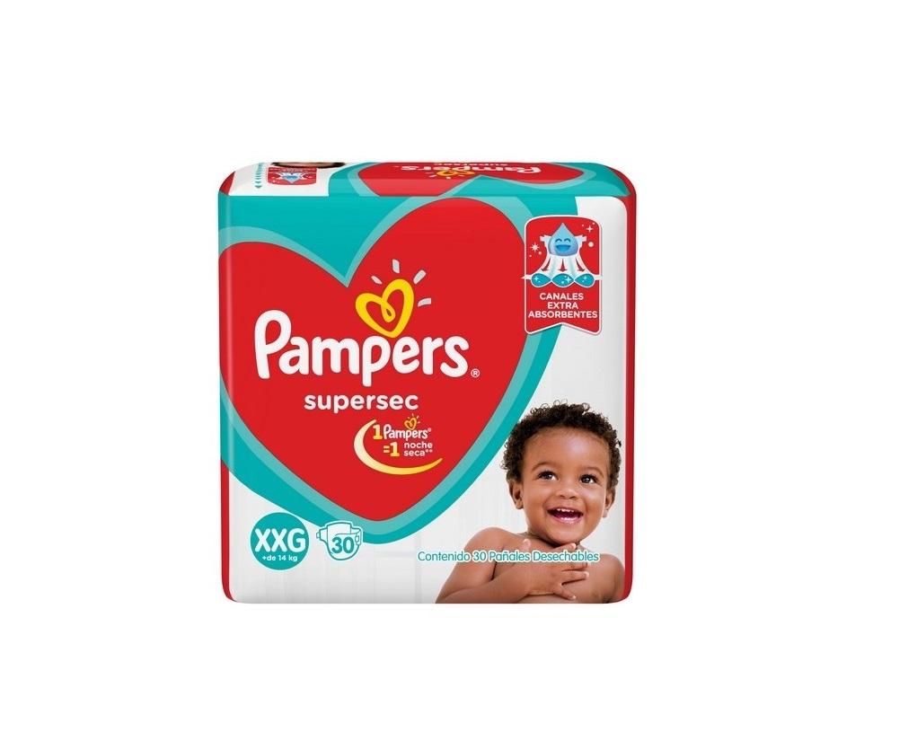 PAMPERS SUPERSEC CANAL EXTRA ABSORBENTE