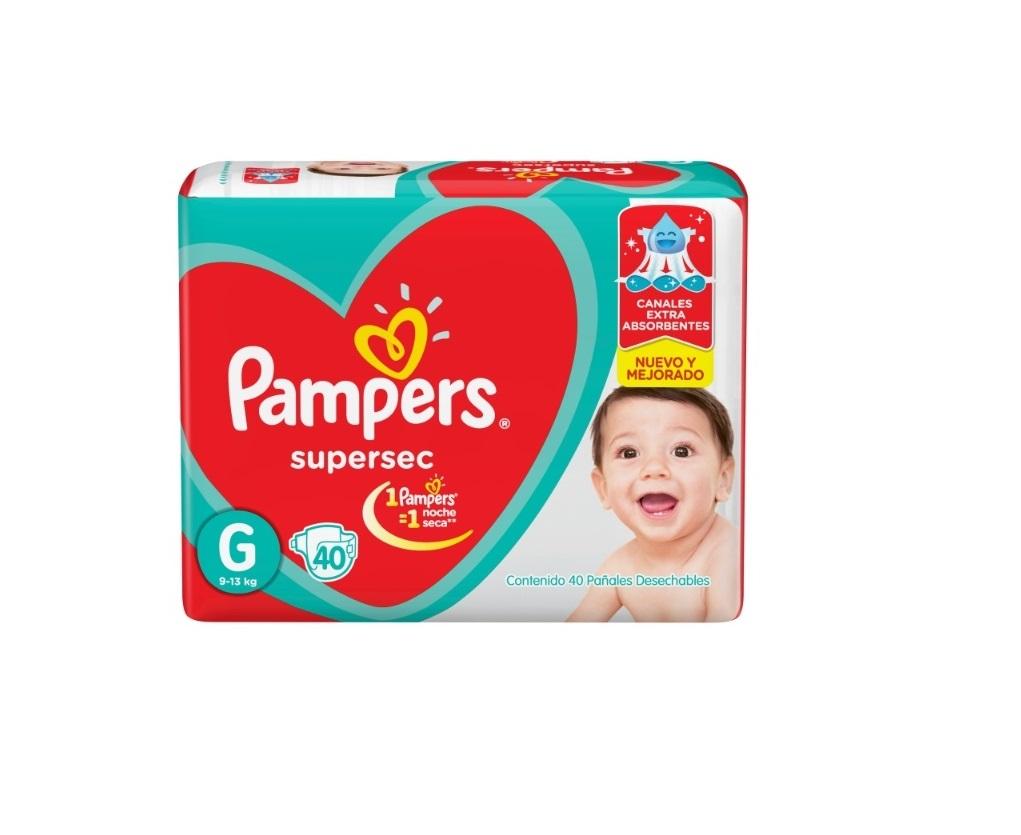 PAMPERS SUPERSEC CANAL EXTRA ABSORBENTE