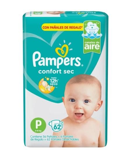 PAMPERS CONFORT SEC PODS P (x62)