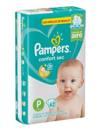 PAMPERS CONFORT SEC PODS P (x62)