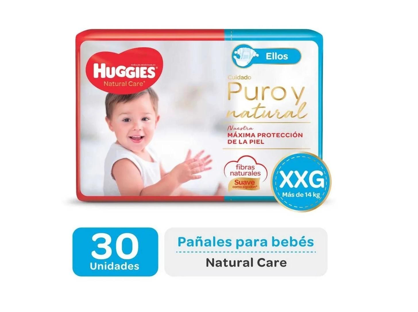 HUGGIES NATURAL CARE ELLAS Y ELLOS (XXG x30)
