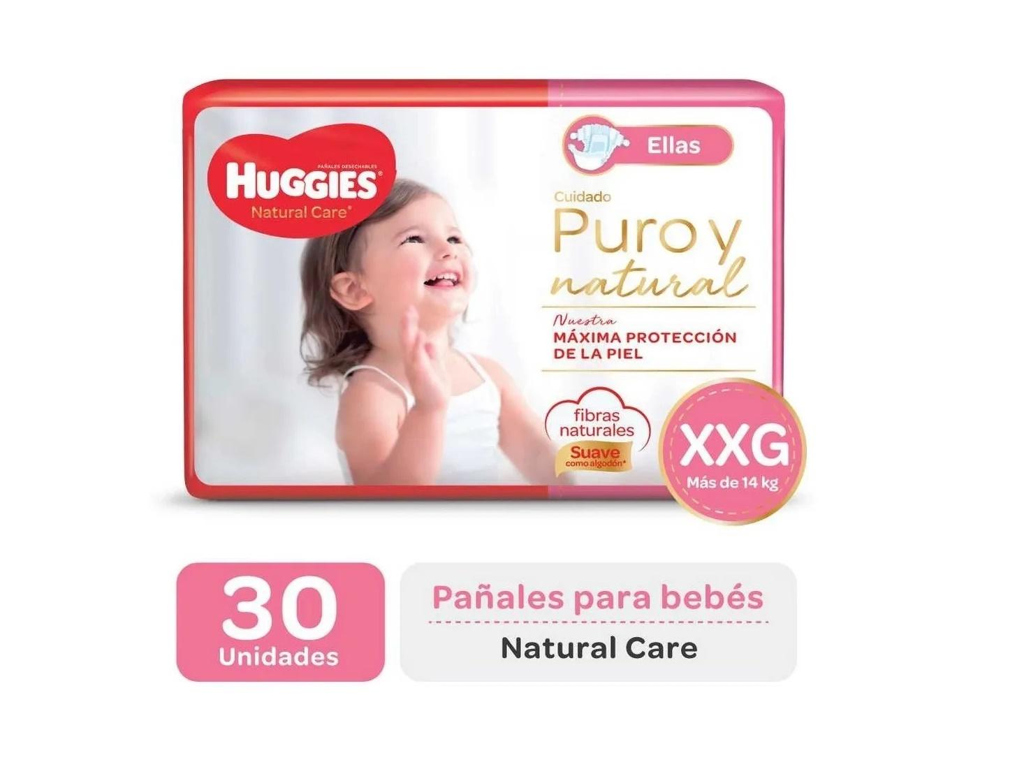 HUGGIES NATURAL CARE ELLAS Y ELLOS (XXG x30)