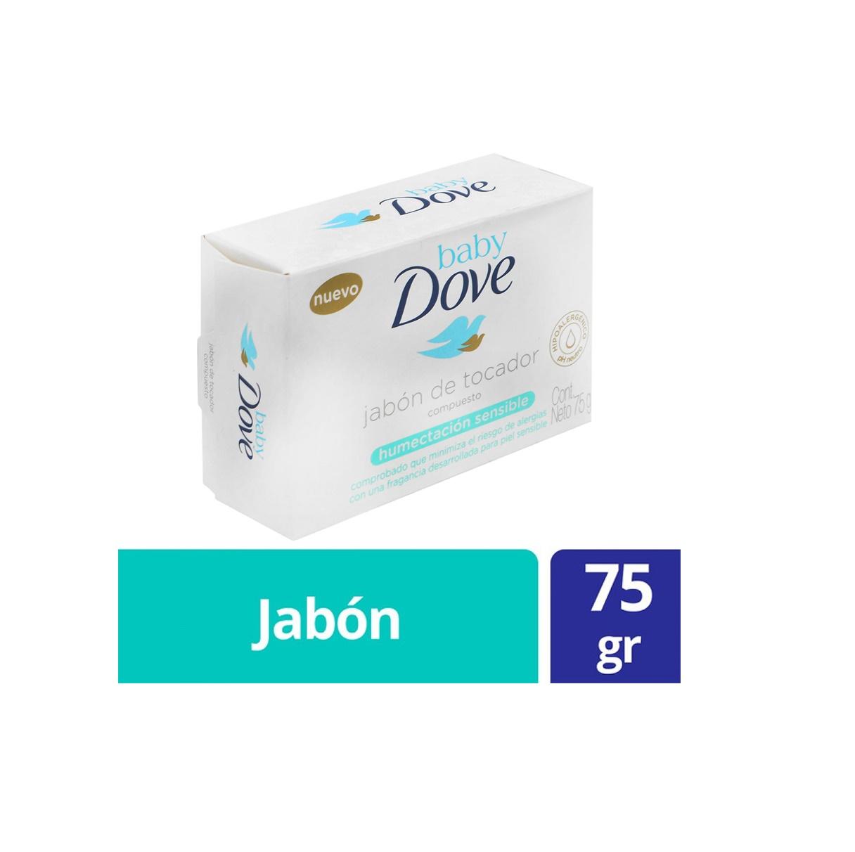 JABON BABY DOVE HUMECTACIÓN SENSIBLE (75gr)