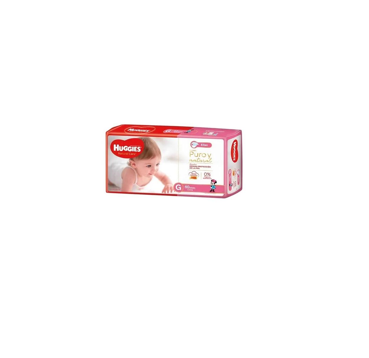 HUGGIES NATURAL CARE ELLOS (G x 40)