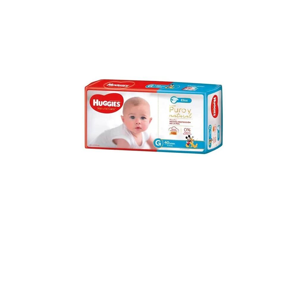 HUGGIES NATURAL CARE ELLOS (G x 40)