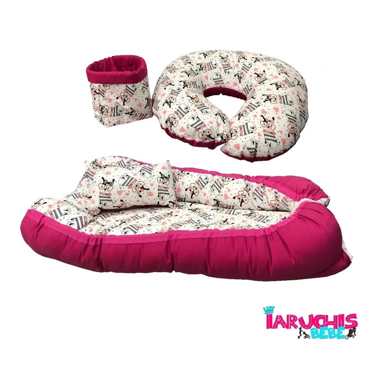 NIDITO CONTENEDOR CON CANASTITO Y ALMOHADON DE LACTANCIA