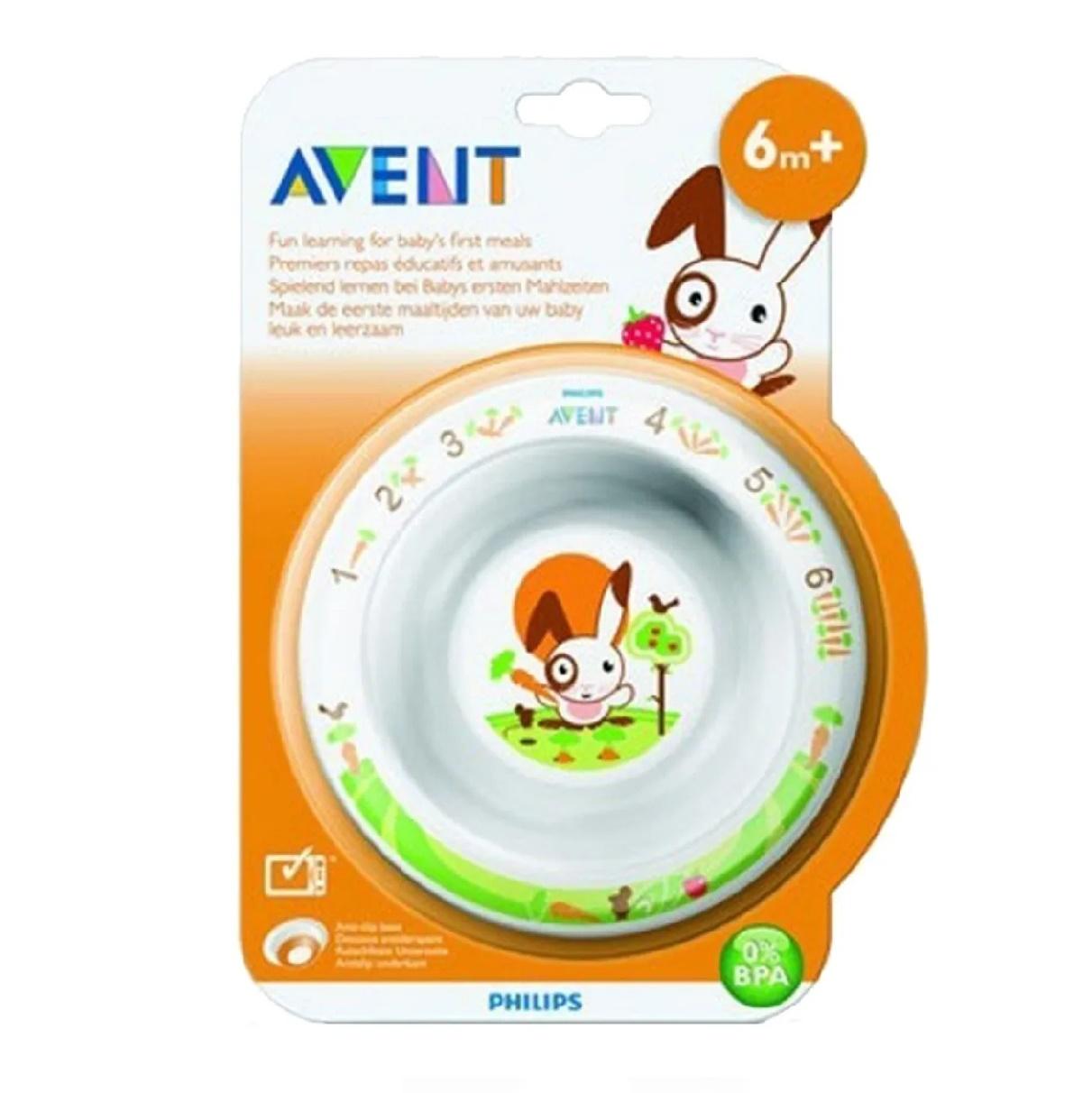 PLATO CHICO HONDO ANTIDESLIZANTE AVENT +6M