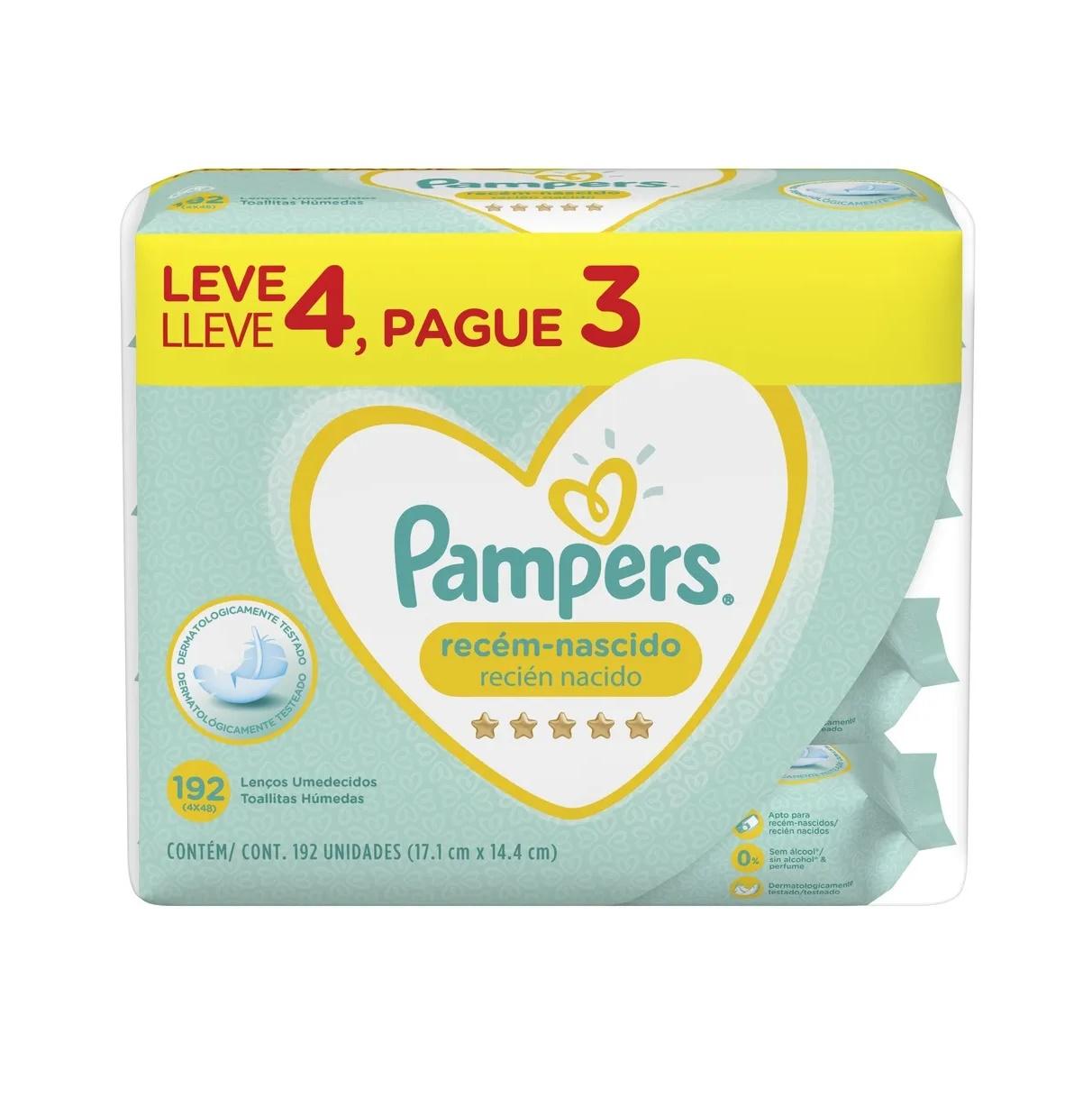TOALLITAS PAMPERS RN PACK X 4