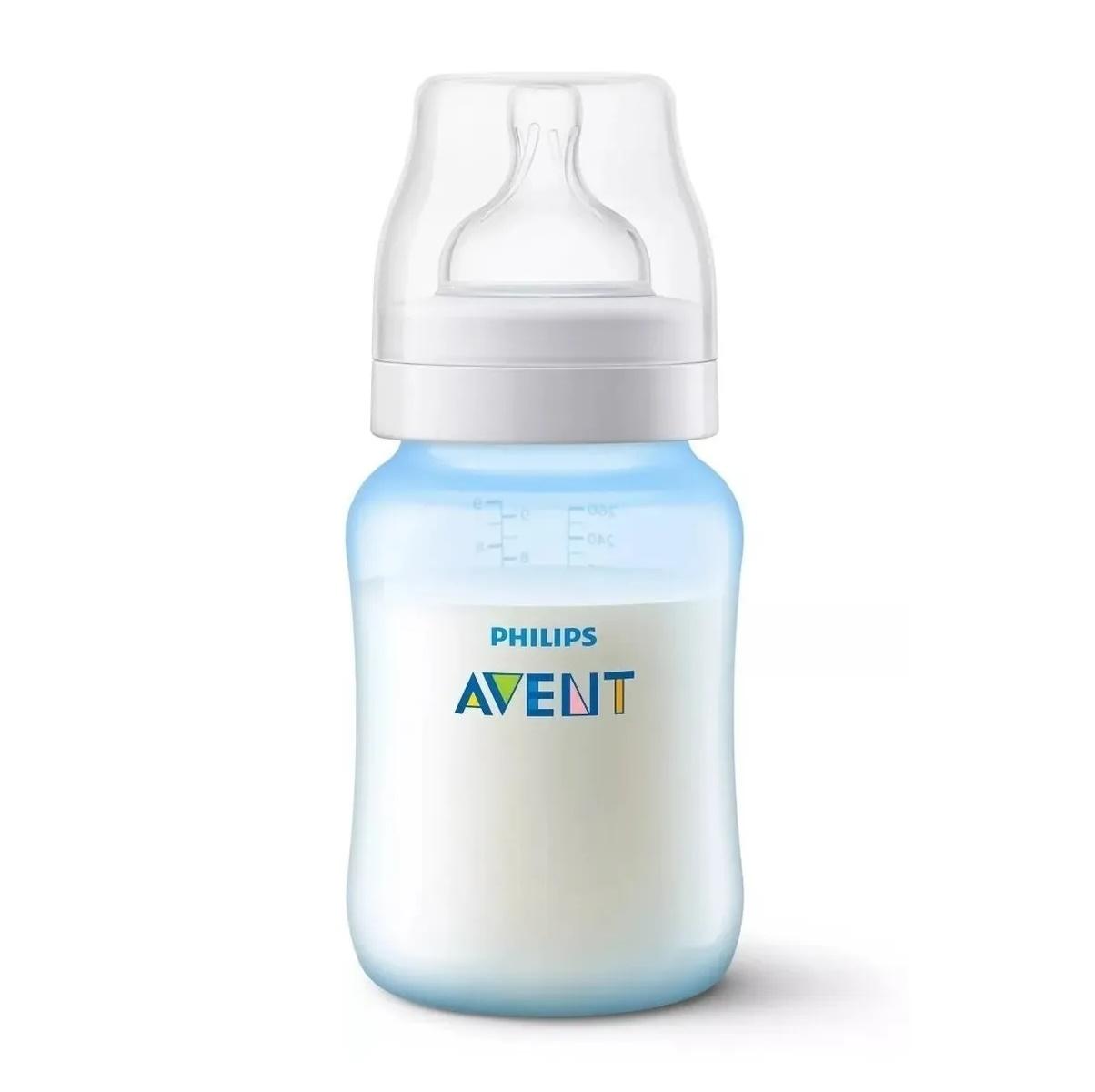 MAMADERA AVENT CLASSIC 260 ML COLOR CELESTE