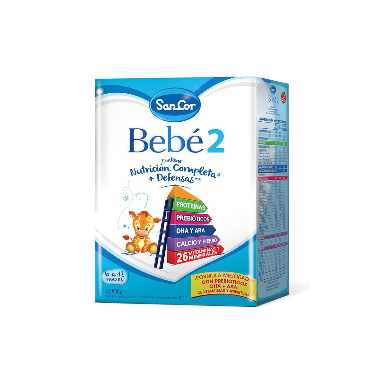 SANCOR BEBE 2 PACK  X 800G