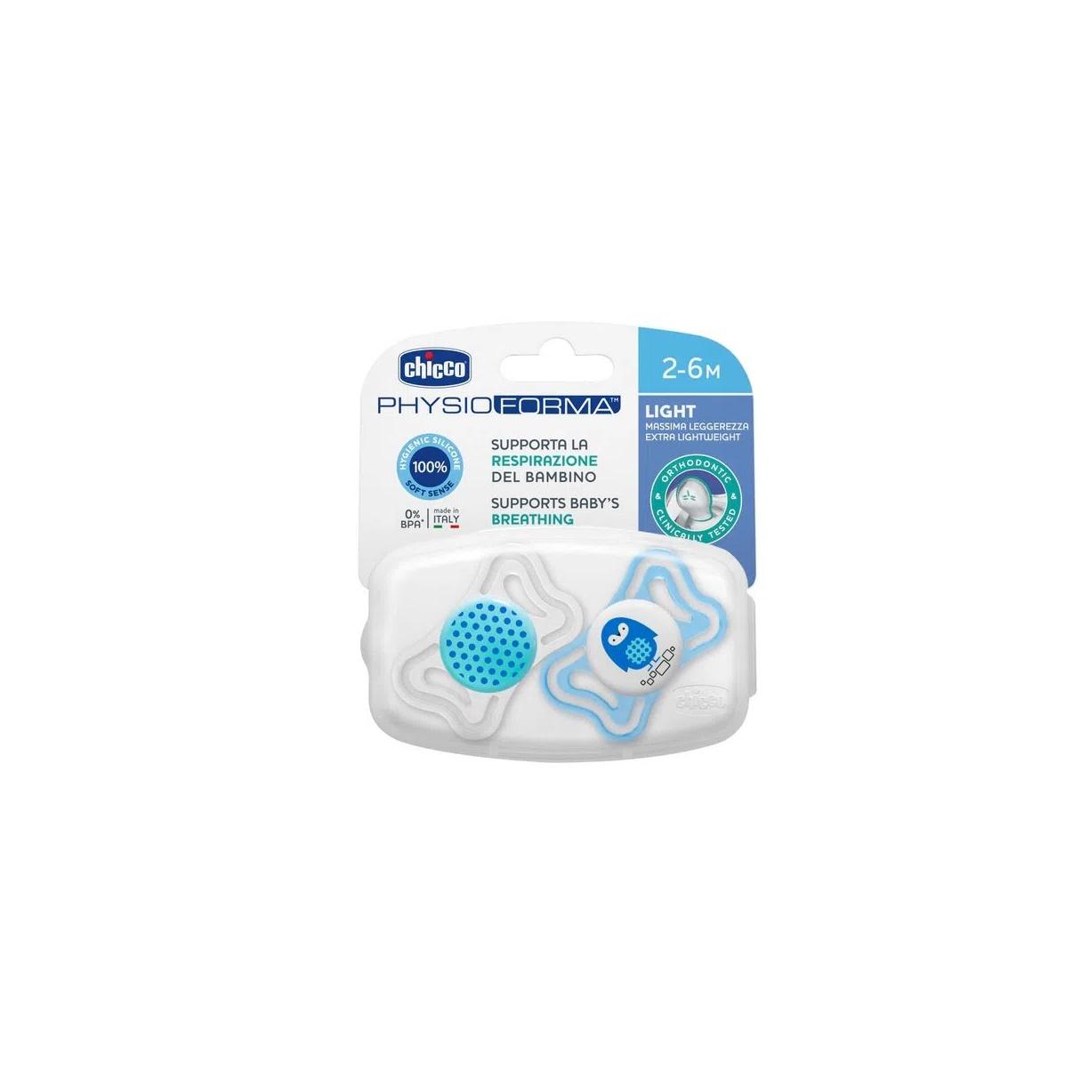CHUPETE CHICCO PHYSIO LIGHT 2-6 MESES PACK