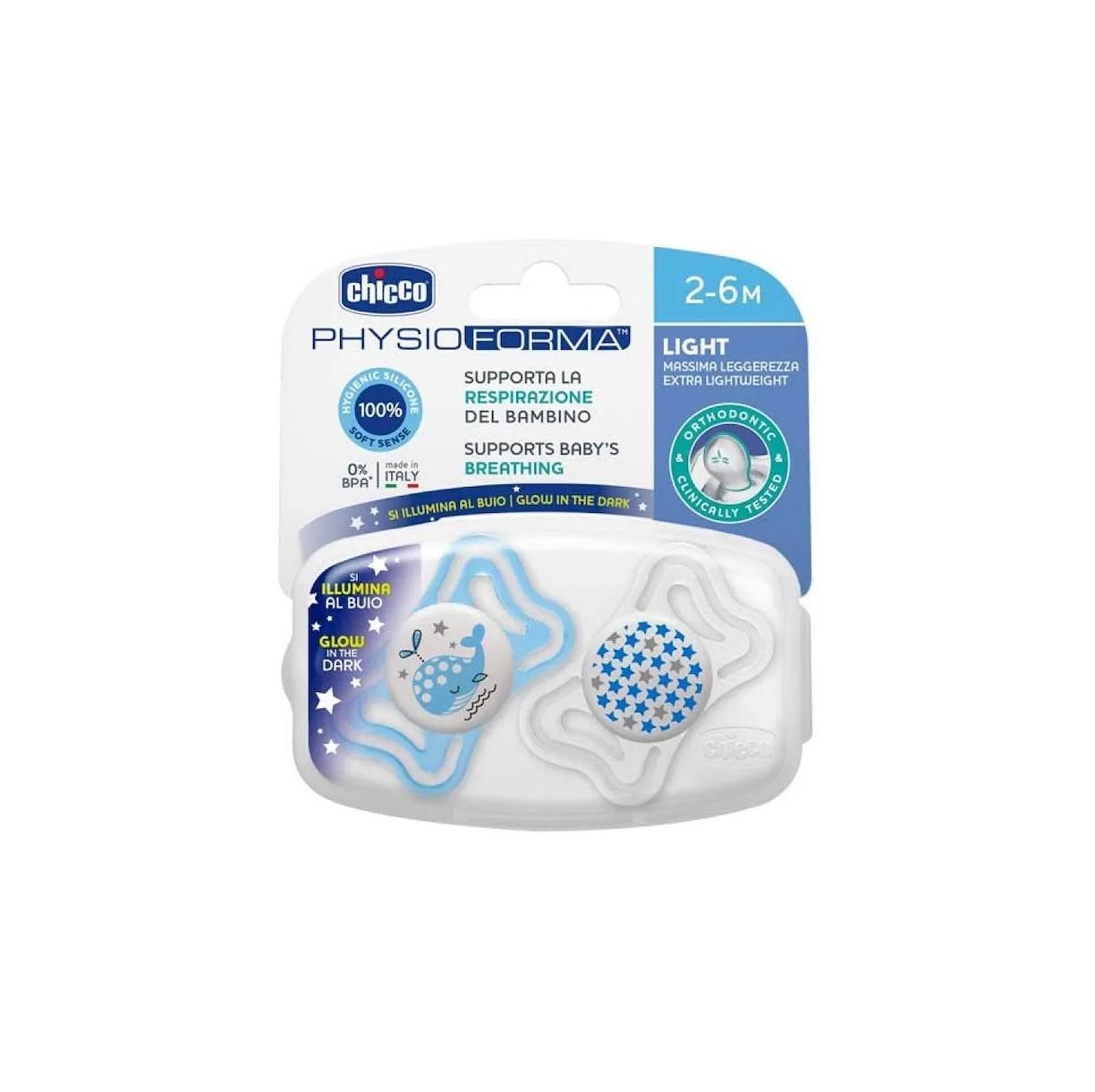 CHUPETE CHICCO PHYSIO LIGHT 2-6 MESES PACK