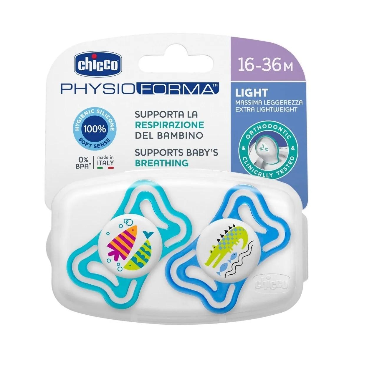 CHUPETE CHICCO PHYSIO LIGHT 16-36 MESES PACK