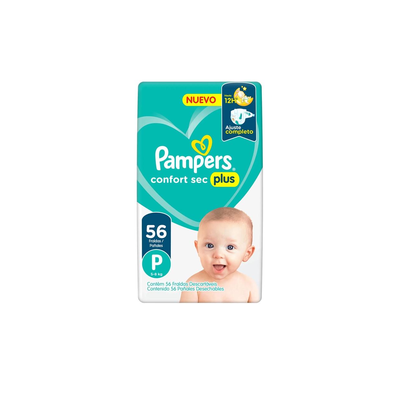 PAMPERS CONFORT SEC PLUS P X56