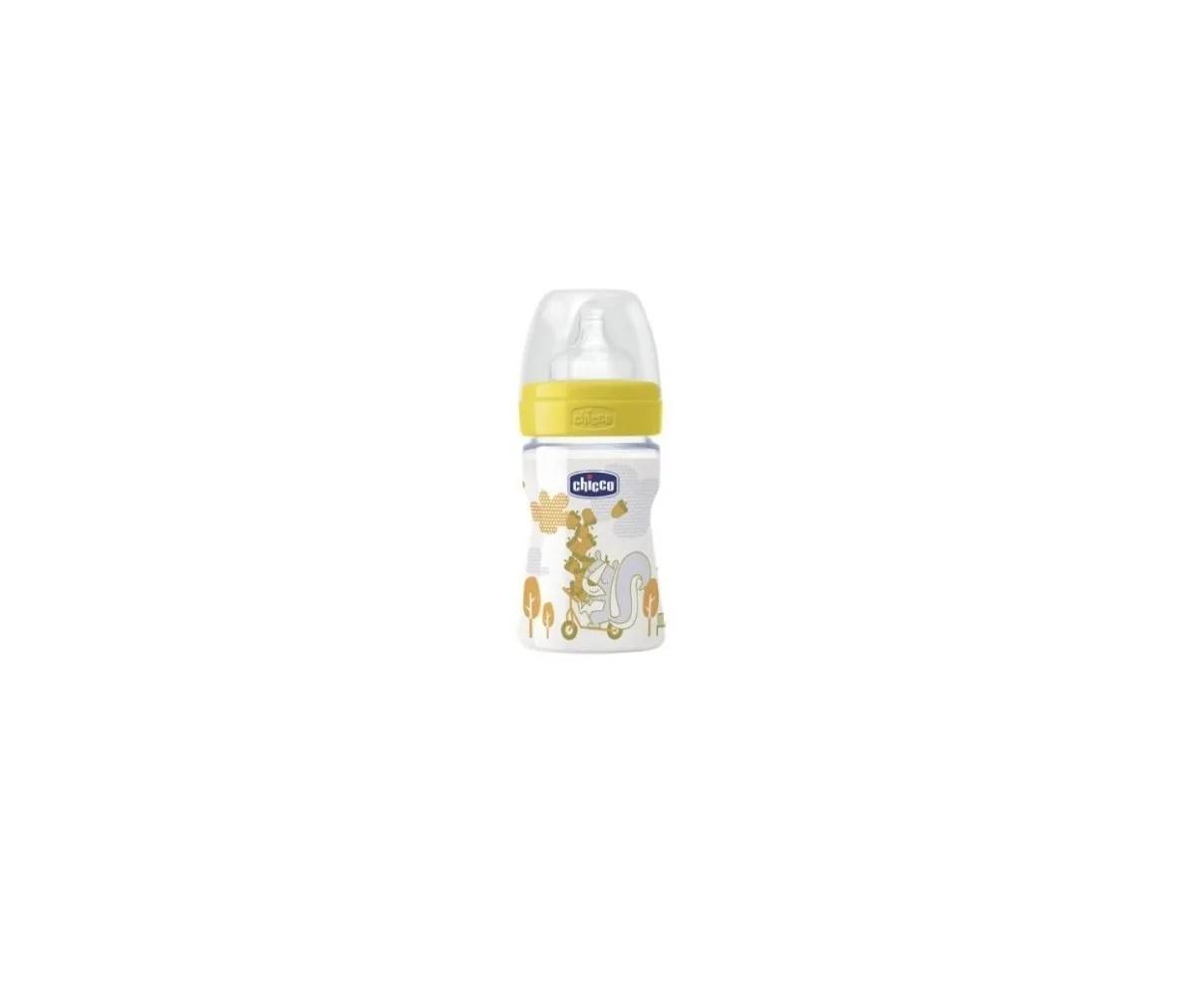 MAMADERA CHICCO WELLBEING SILICONA 150ML +2M