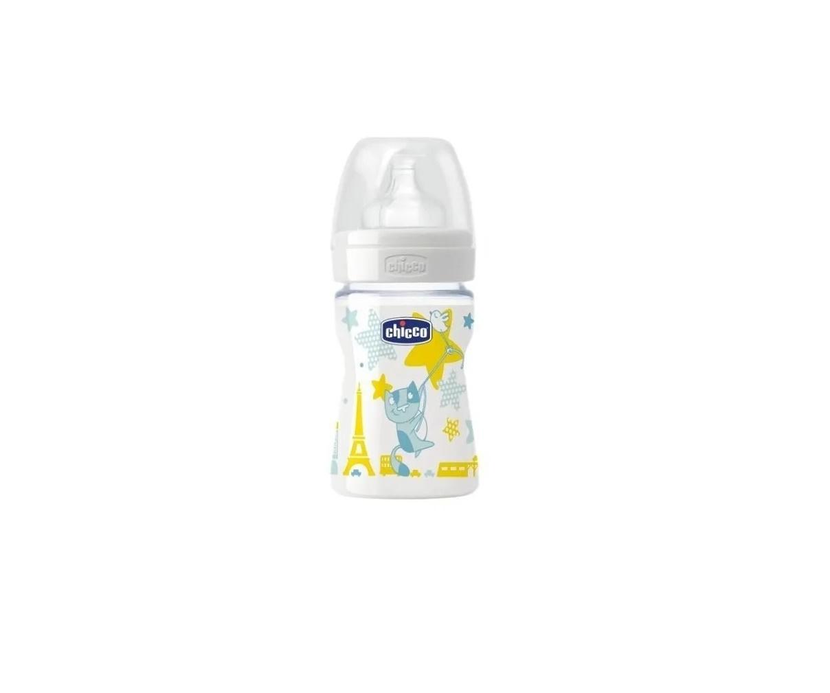 MAMADERA CHICCO WELLBEING SILICONA 150ML +2M