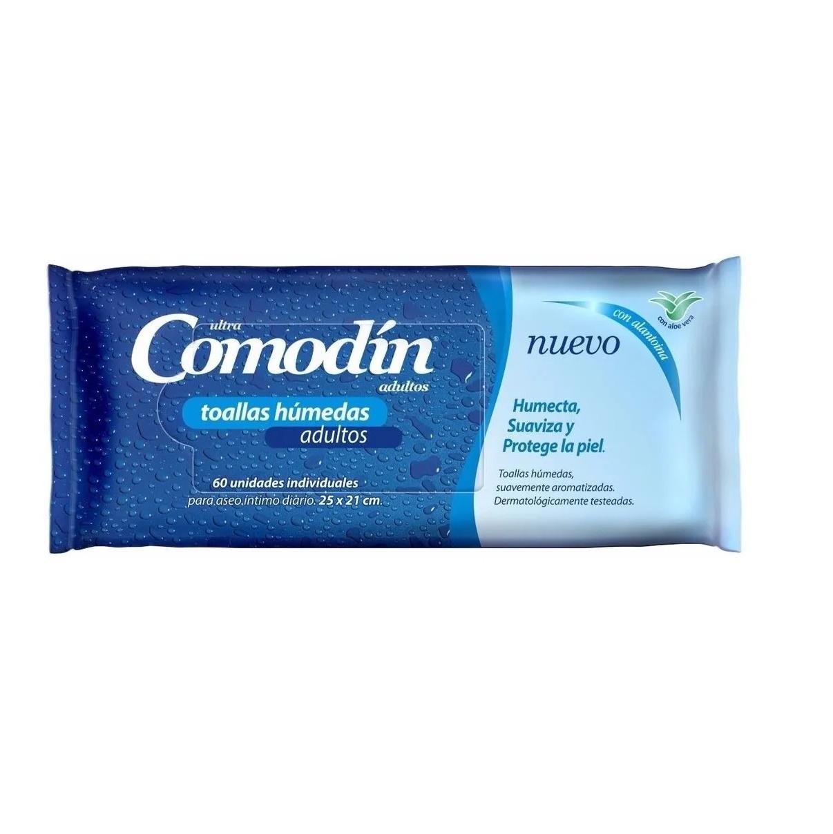 COMODIN TOALLAS HUMEDAS ADULTO X60