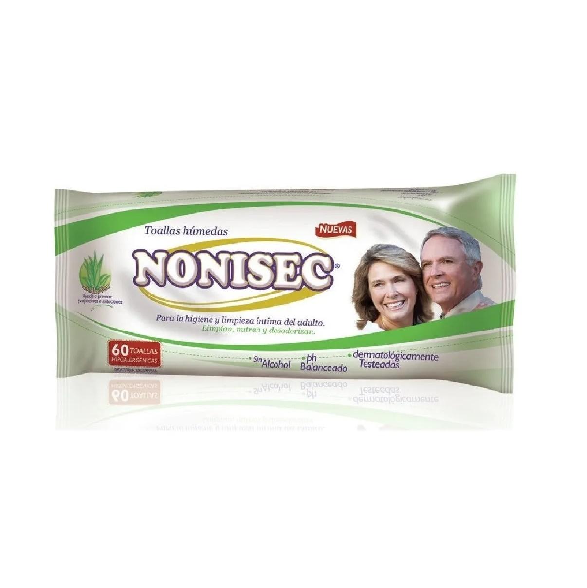 NONISEC TOALLITAS HUMEDAS ADULTO X60