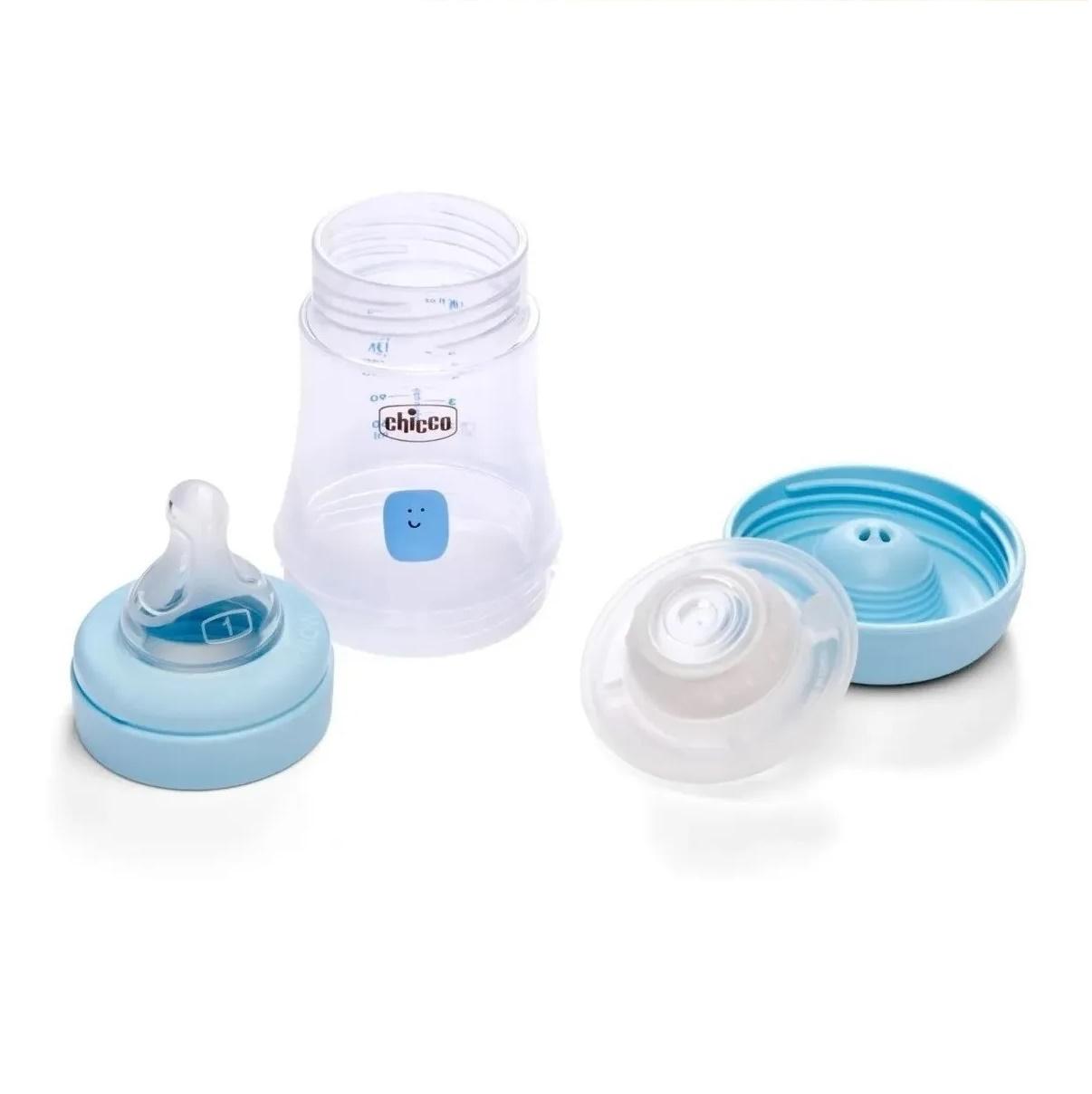 MAMADERA CHICCO PERFECT 5 CELESTE (150ML)