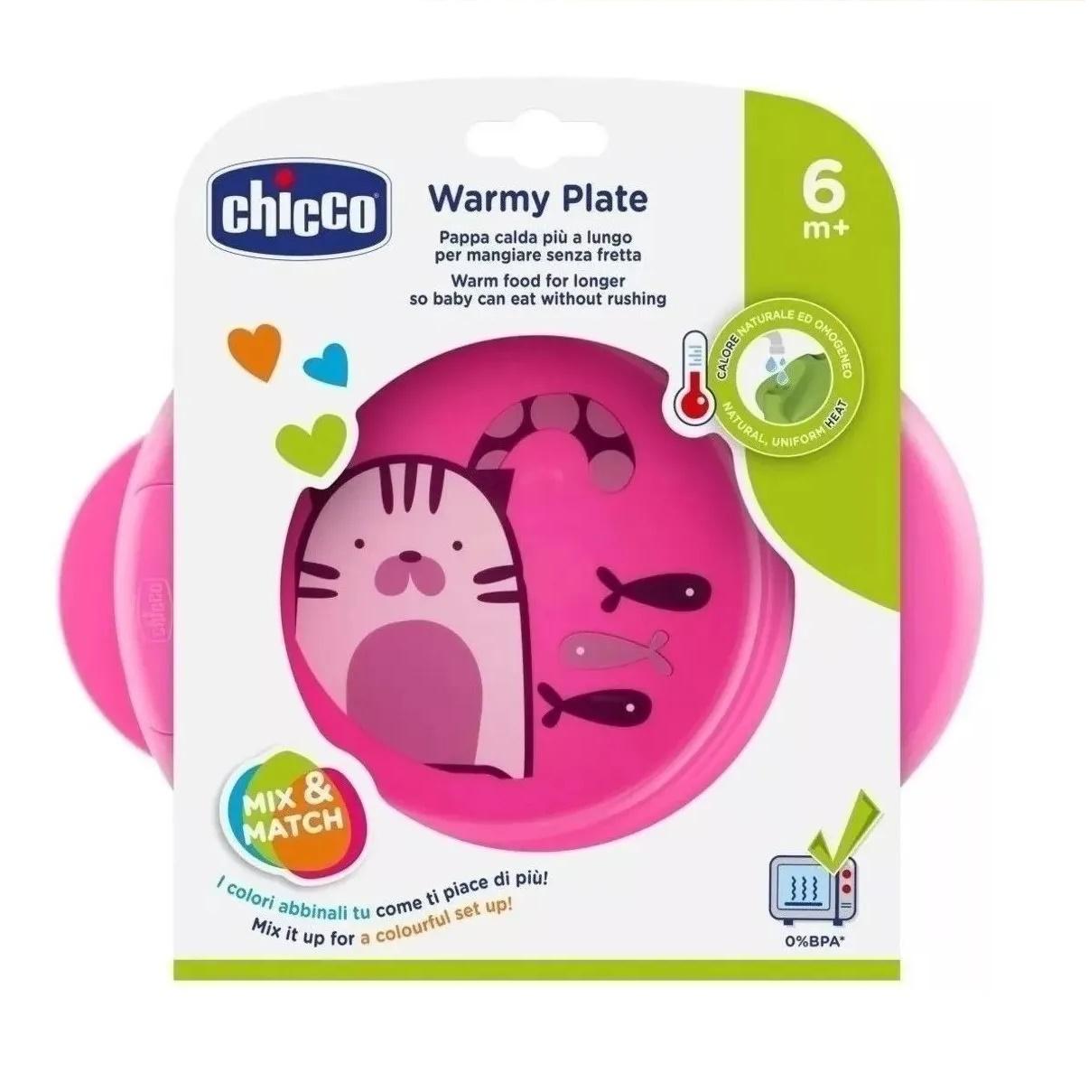 PLATO TERMICO CHICCO WARMY ROSA 6M+