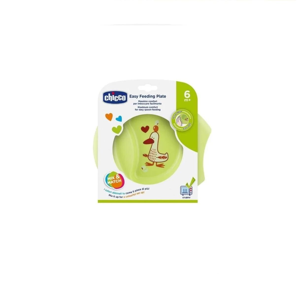 PLATO CHICCO EASY FEEDING VERDE 6M+