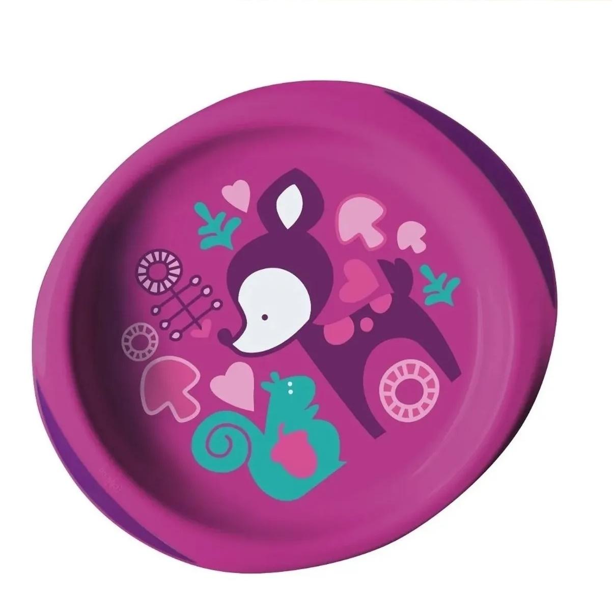 SET DE PLATOS CHICCO ROSA 12M+