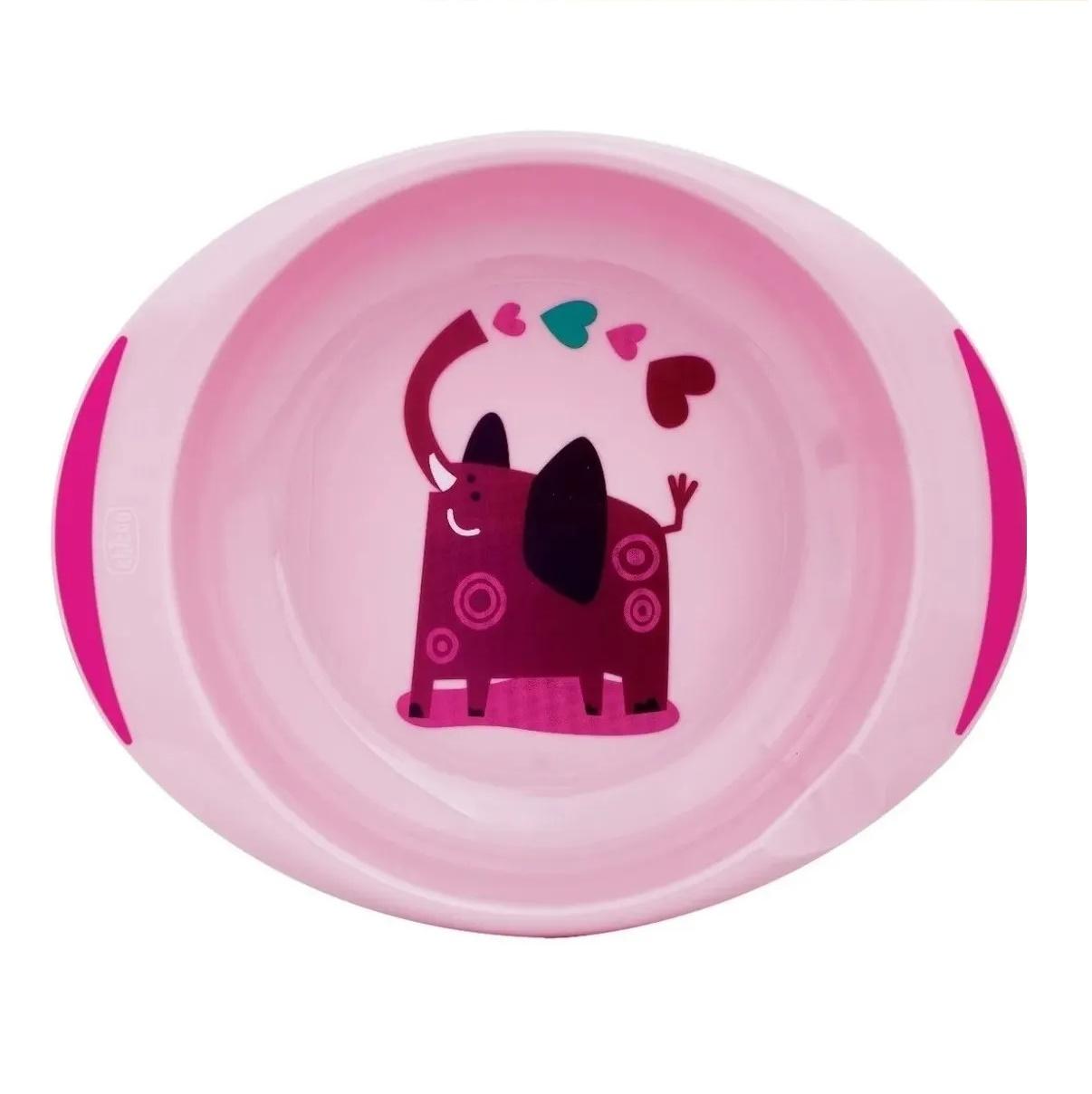 SET DE PLATOS CHICCO ROSA 12M+