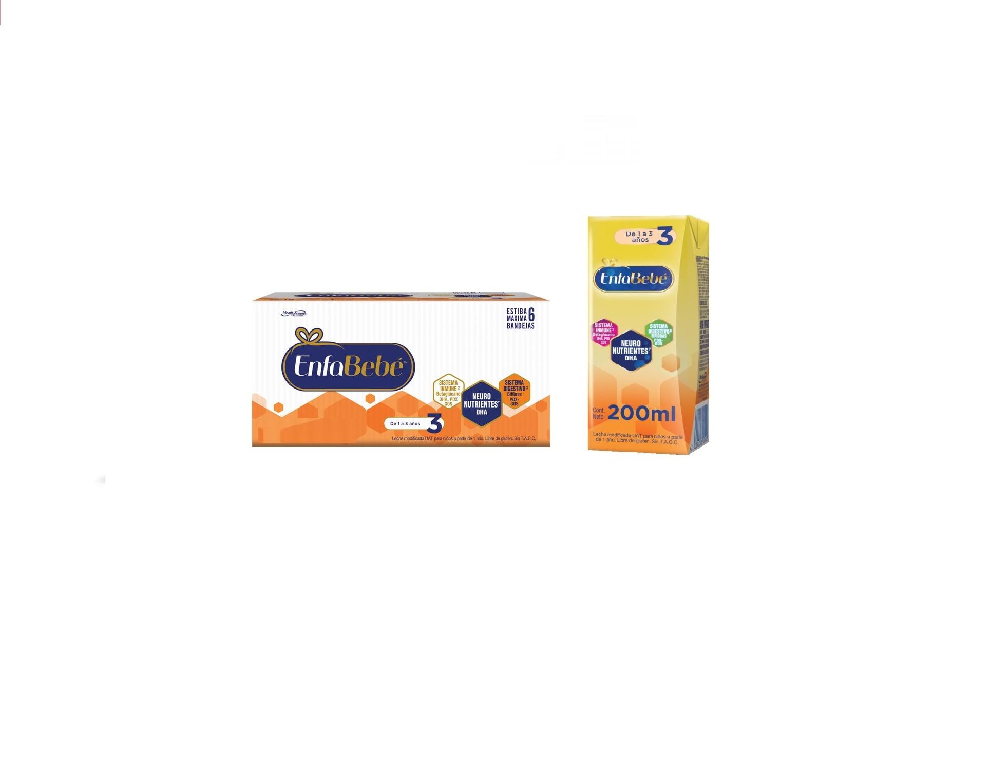 PACK X12 ENFA BEBE 3 BRICK X 200ML