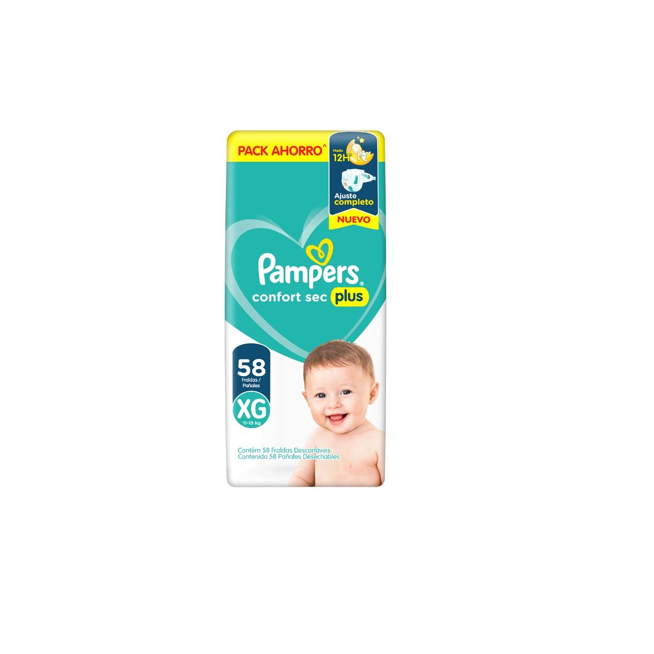 PAMPERS CONFORT SEC PLUS