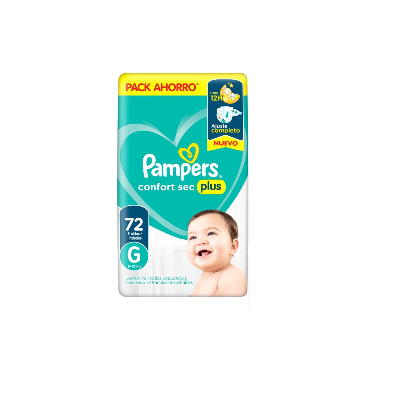 PAMPERS CONFORT SEC PLUS