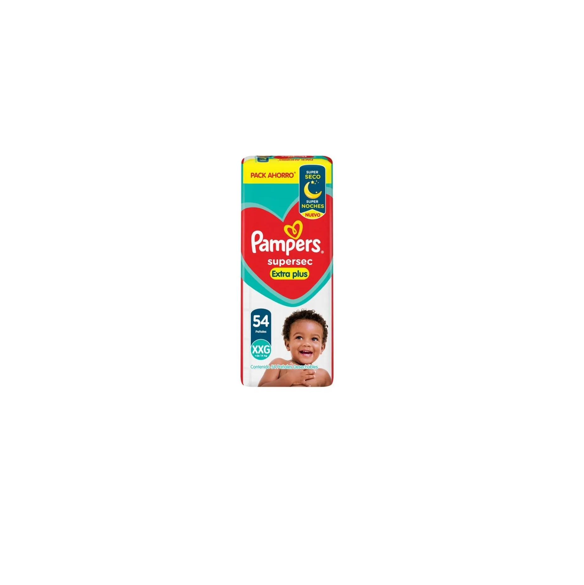 PAÑALES PAMPERS SUPERSEC EXTRA PLUS