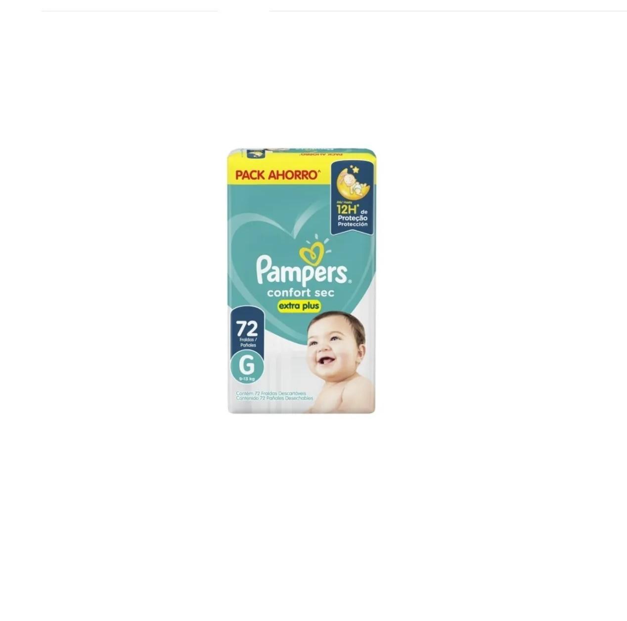 PAMPERS CONFORT SEC EXTRA PLUS