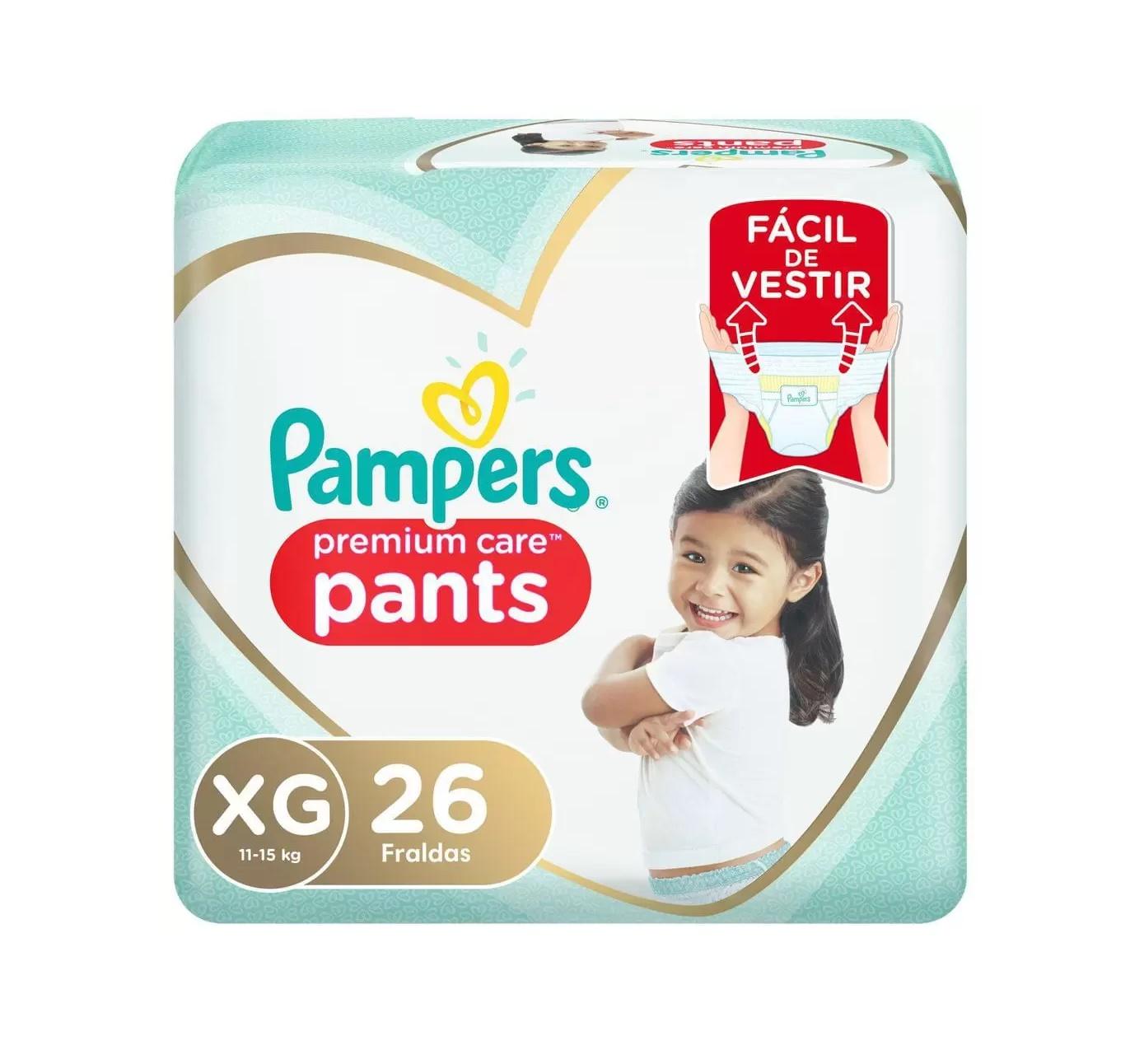 PAMPERS PANTS PREMIUM CARE HIPOALERGENICO XG X26U
