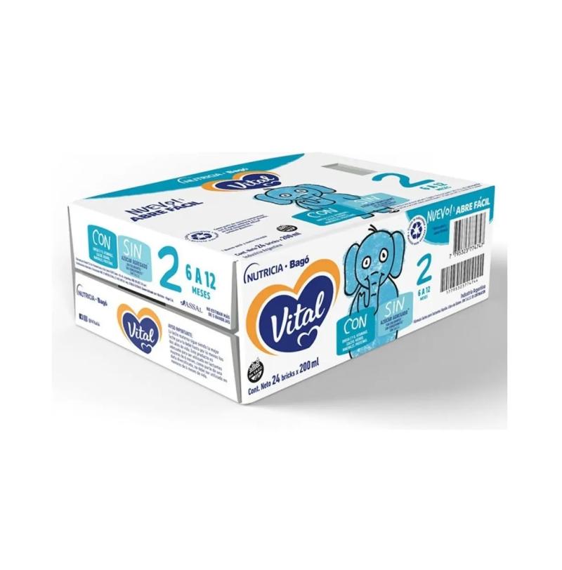 VITAL 2 EN BRICK DE 200ML X24U