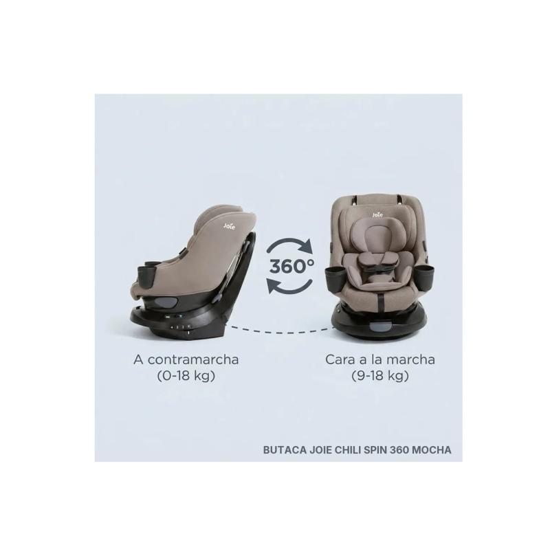 BUTACA AUTO BEBE JOIE CHILI SPIN 360°