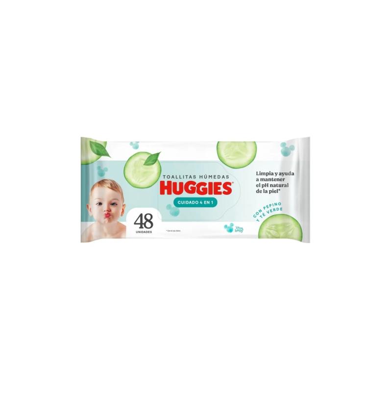 TOALLITAS HUMEDAS HUGGIES 4 EN 1 X48U