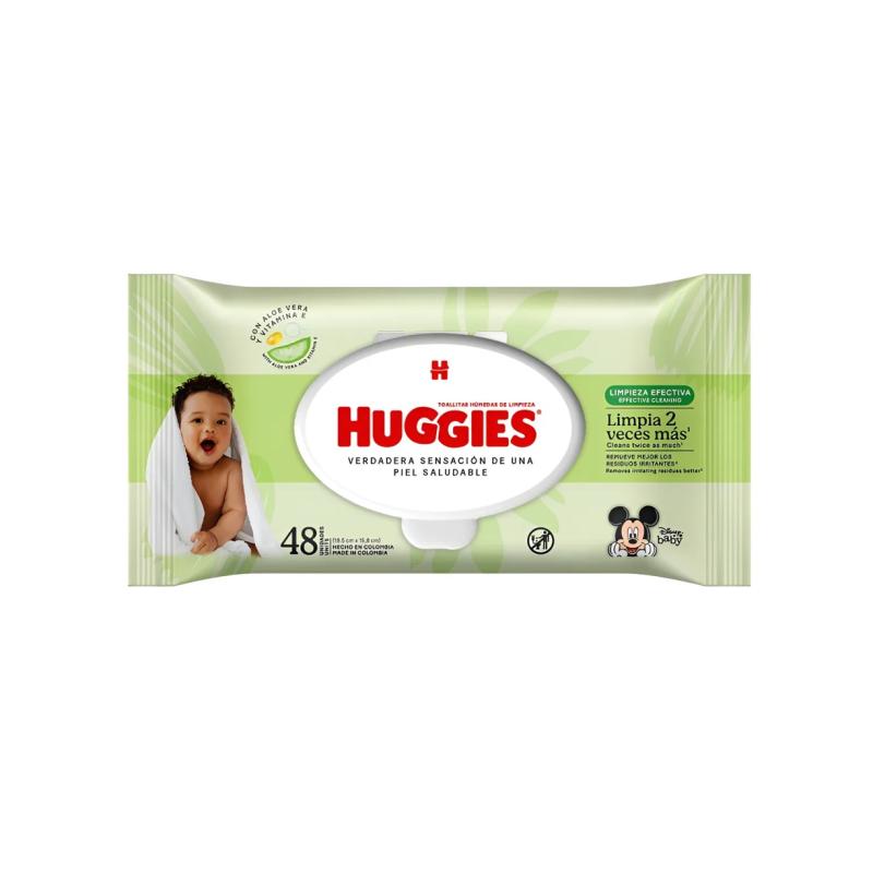 TOALLITAS HUMEDAS HUGGIES LIMPIEZA EFECTIVA X48U