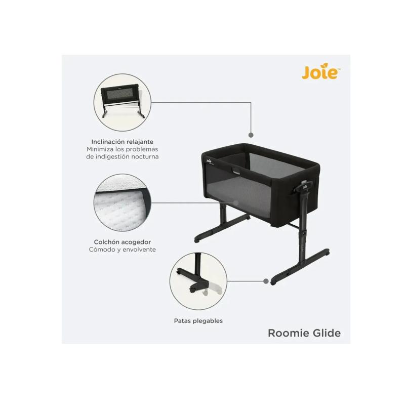 CUNA COLECHO BEBE JOIE ROOMIE GLIDE C/MOVIMIENTO
