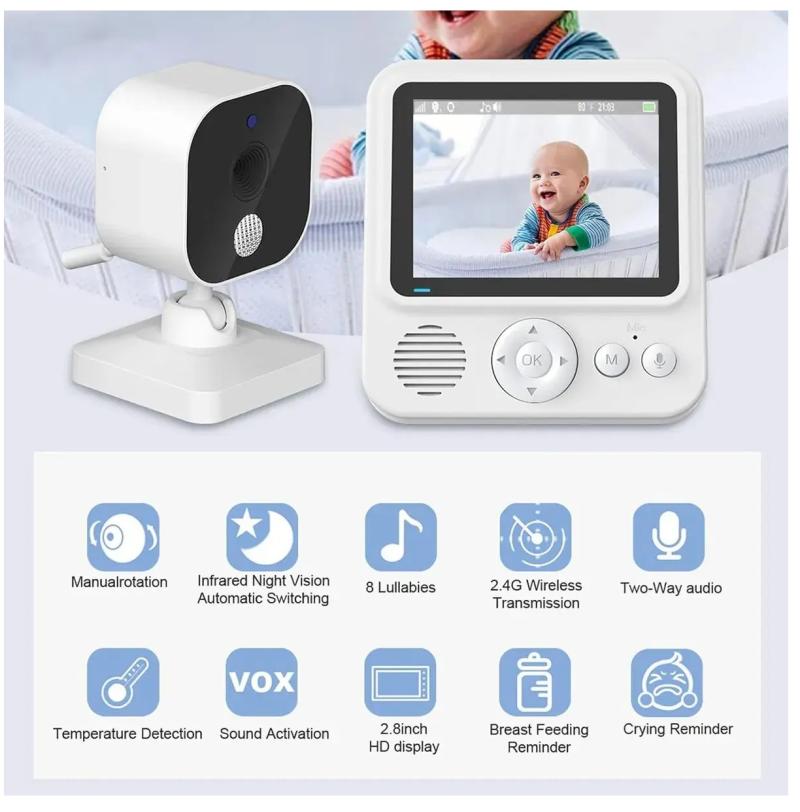 BABY CALL INALAMBRICO PRIORI AC7110 BLANCO CON CAMARA