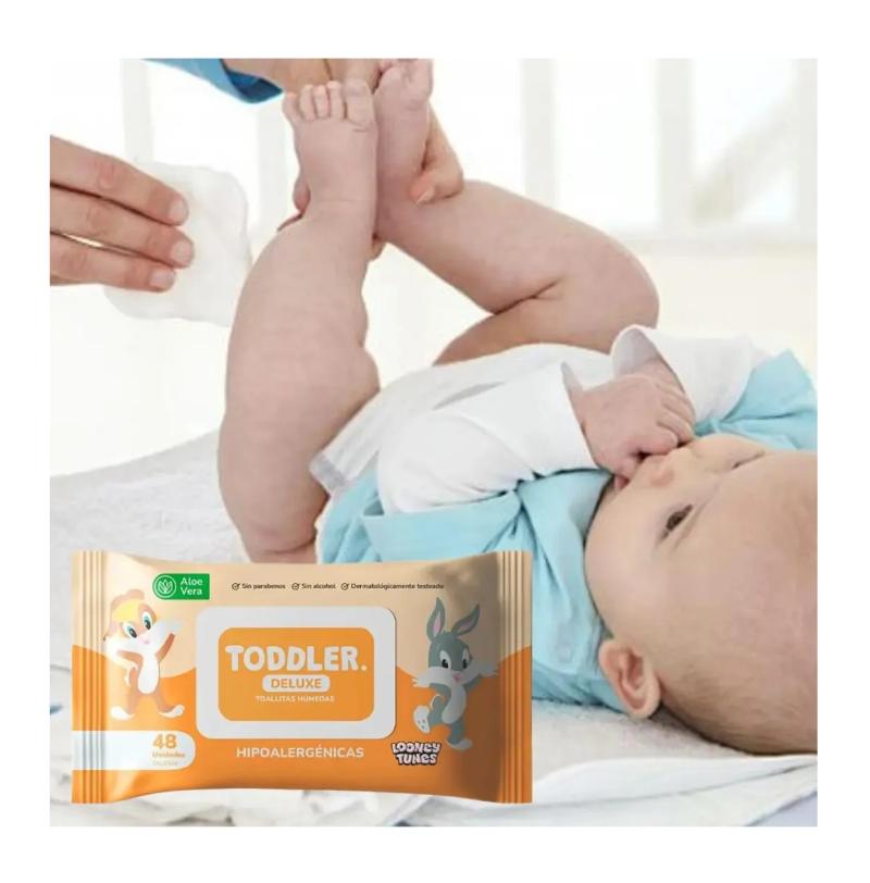 TOALLITAS HUMEDAS TODDLER DELUXE ALOE VERA X48U