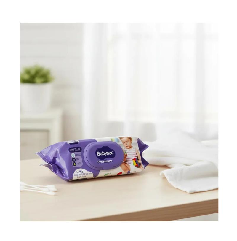 TOALLITAS HUMEDAS BABYSEC PREMIUM X45U CON TAPA