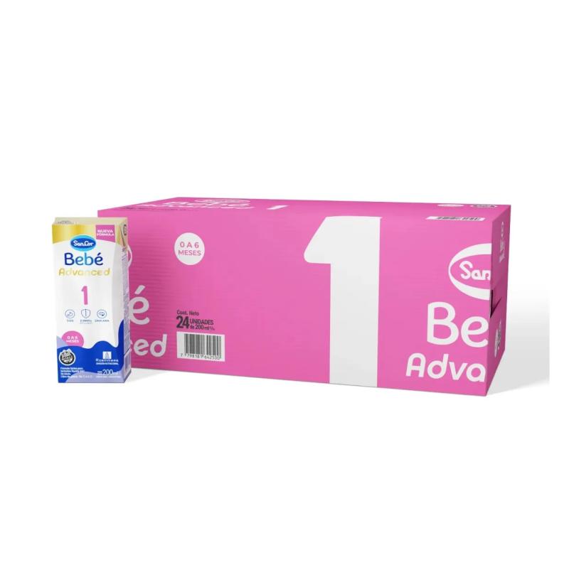 LECHE DE FORMULA SANCOR BEBE 1 ADVANCED - 200ML X24U