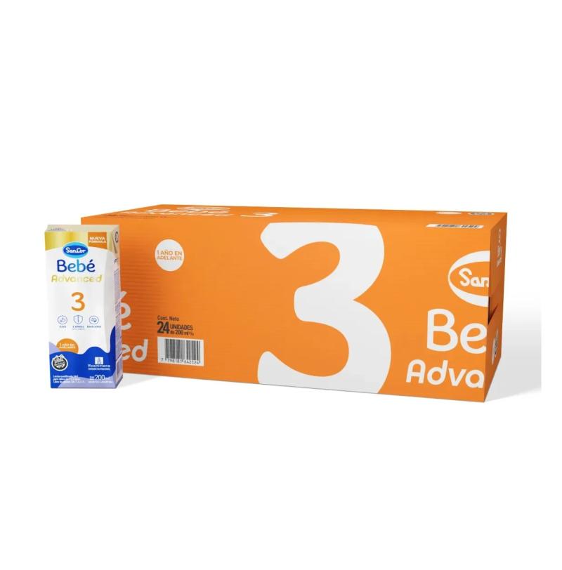LECHE DE FORMULA SANCOR BEBE 3 ADVANCED - 200ML X24U