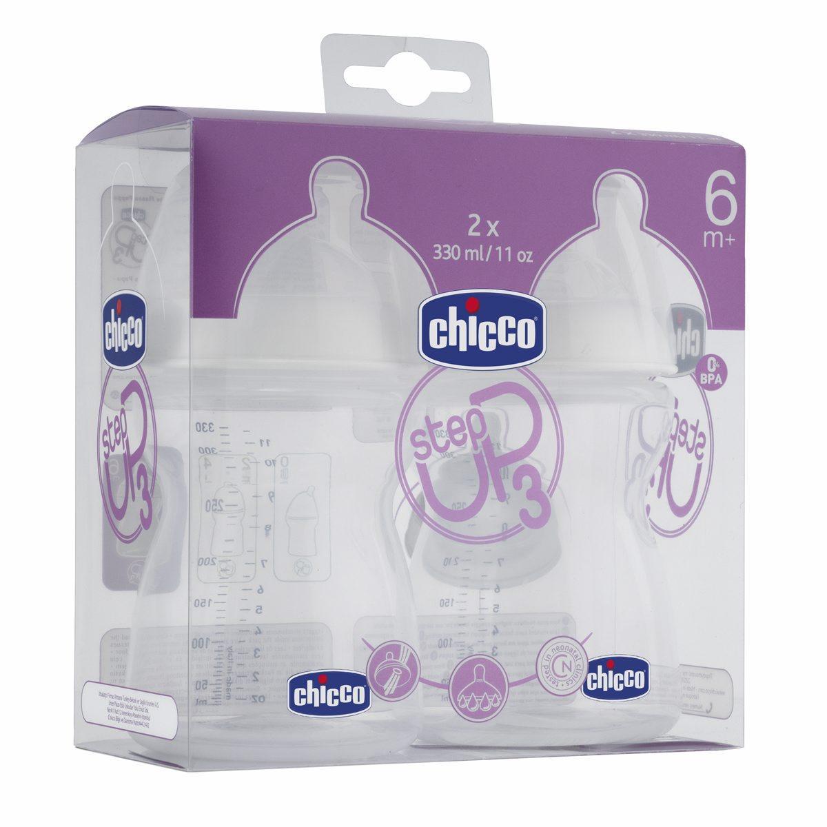 BI PACK MAMADERAS STEP UP 3 CHICCO