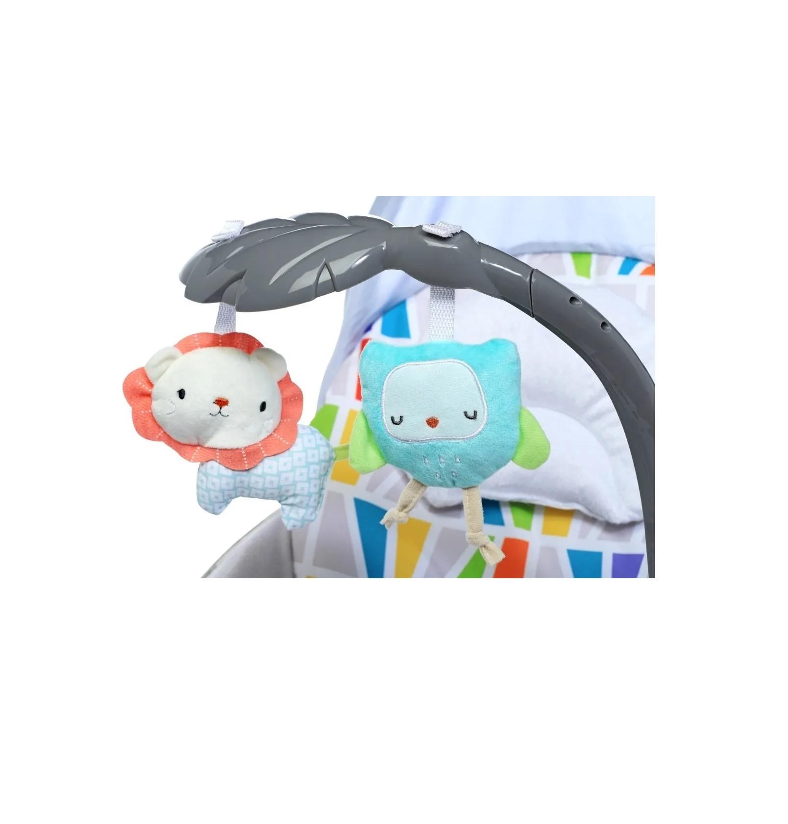 SILLA MECEDORA BEBE FELCRAFT FITCH BABY PLUSH VIBRACION Y MUSICA