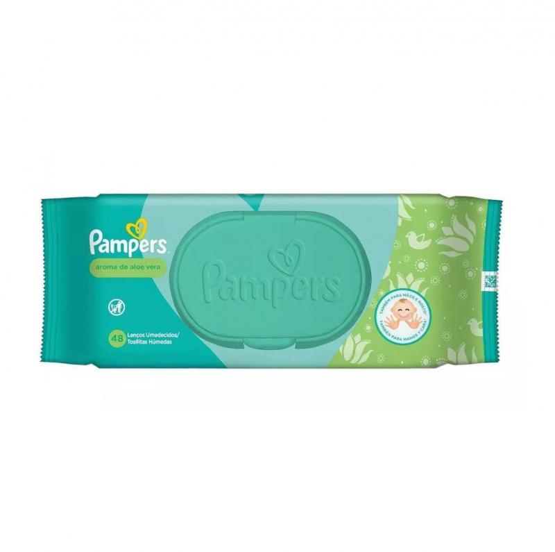 TOALLITAS HUMEDAS PAMPERS AROMA DE ALOE VERA X48U