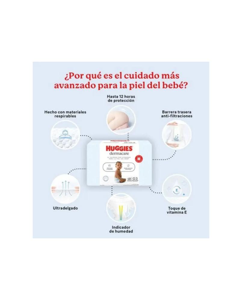 PAÑALES HUGGIES DERMACARE