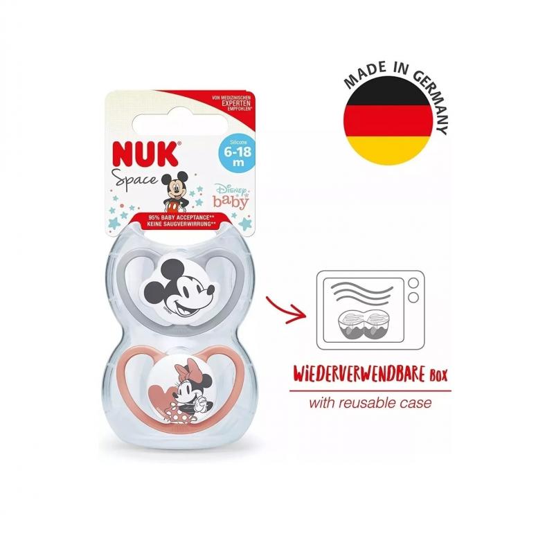 CHUPETES SPACE NUK DISNEY X2 6-18M